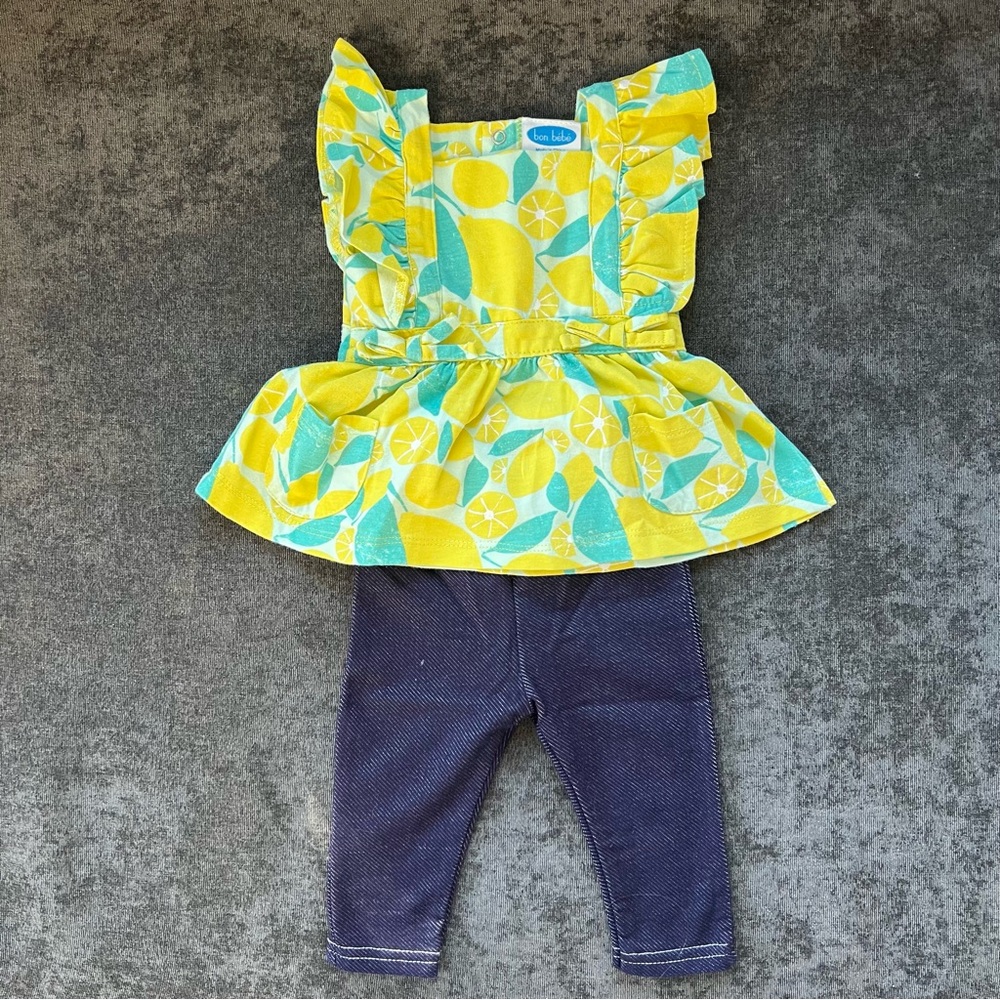 Bon Bebe Infant Outfit Size 0-3 Months